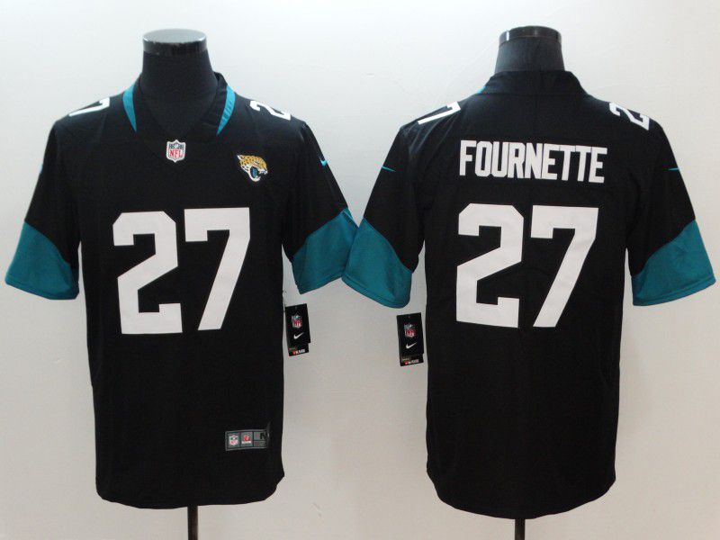 Men Jacksonville Jaguars #27 Fournette Black Vapor Untouchable Limited Player Nike NFL Jerseys